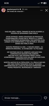 /IMAGEN: INSTAGRAM @paolareyactriz