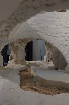 Pesebre de icopor en El Carmen de Viboral. FOTO: SANTIAGO OCAMPO