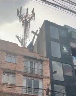 Helicóptero accidentado en Manrique. /FOTO: CORTESÍA 