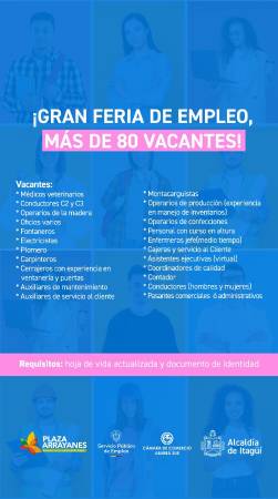 ¡Trabajo sí hay! No se pierda la gran feria de empleo en Itagüí