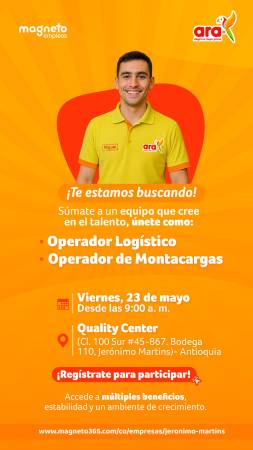 Tiendas Ara tendrá convocatoria masiva este viernes en La Estrella