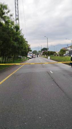 Accidente en la autopista Sur. FOTO: D.R.A