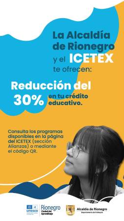 Reducción del 30 % en estudio. FOTO: ALCALDÍA DE RIONEGRO