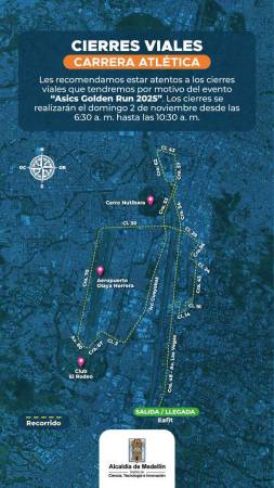 Pilas con los cierres viales durante este puente festivo en Medellín