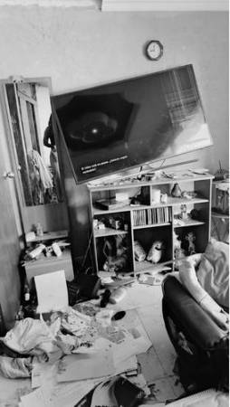 Así le dejaron una parte de su vivienda. FOTO: CORTESÍA