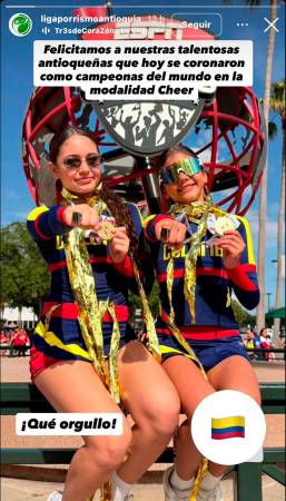 Estas son las antioqueñas que nos representaron. FOTO: IG @ligaporrismoantioquia