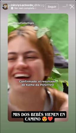 Historia de instagram de Nicolás Acevedo, novio de Katherine Gómez. FOTO: @JNICOLAS.ACEVEDO