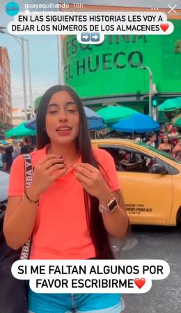 Valentina Bernal hizo un recorrido por los locales afectados. /FOTO: PANTALLAZO.