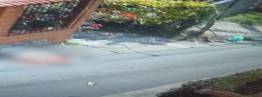 Accidente con empleado de Emvarias en San Cristóbal. FOTO: CORTESÍA