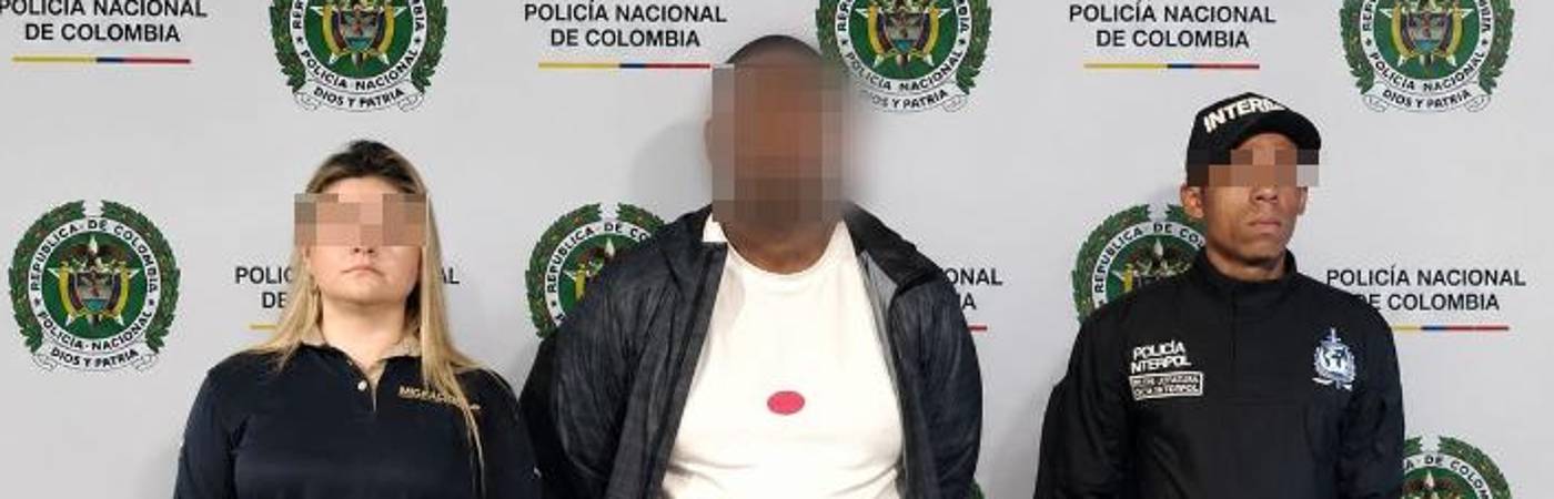 El hombre era buscado en su país de origen. FOTO: POLICÍA NACIONAL