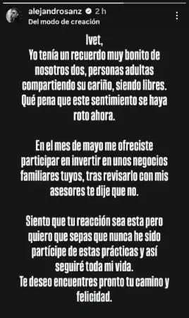 Alejandro Sanz es acusado por fanática de manipularla emocionalmente