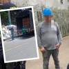 En el recuadro, el momento en el que descargaban el camión. En la foto principal, el momento en el que eran sancionados. FOTOS: CAPTURA DE VIDEO Y X @FicoGutierrez
