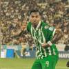 Alfredo Morelos (izq.) y William Tesillo (der.) celebran el triunfo ante Tolima. FOTO: INSTAGRAM @nacionaloficial