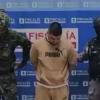 Daniel Uribe Jaramillo tras ser capturado en un apartamento de Medellín. FOTO: CAPTURA DE VIDEO FISCALÍA
