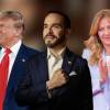 Donald Trump, presidente de Estados Unidos (izq.), Abelardo de la Espriella, presidente electo de Colombia (centro), y Giorgia Meloni, primera ministra de Italia (der.). FOTOS: INSTAGRAM @REALDONALDTRUMP - @GIORGIAMELONI Y COLPRENSA