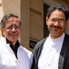 El presidente Gustavo Petro y el senador Iván Cepeda, tras una reunión en la Casa de Nariño. FOTO: PRESIDENCIA DE LA REPÚBLICA