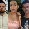 De izquierda a derecha: Andrés Julián Carmona Muñoz, señalado victimario; y los primos Valeria Amazará y Juan Pablo Ramírez Amazará, las víctimas. FOTOS: FISCALÍA Y CORTESÍA TELEREGIÓN
