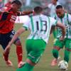 Verdes y Rojos se sacaron chispas, pero no hicieron goles. FOTO: MANUEL SALDARRIAGA QUINTERO