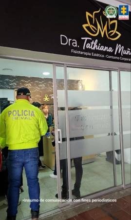 Lugar donde fue capturada la mujer por funcionarios del CTI de la Fiscalía. FOTO: FISCALÍA