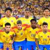 Arriba de izquierda a derecha: Camilo Vargas, Dávinson Sánchez, Johan Mojica, Willer Ditta, Richard Ríos. Abajo de izquierda a derecha: Santiago Arias, Juan Camilo Hernández, Luis Díaz, Jorge Carrascal, Carlos Andrés Gómez y Gustavo Puerta. FOTO: FCF