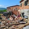 Así quedaron las viviendas en Tarazá tras la explosión. FOTO: NP NOTICIAS