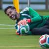 Camilo Vargas entrenando con la Selección Colombia. FOTO: JUAN ANTONIO SÁNCHEZ - ENVIADO ESPECIAL