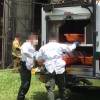 La Sijín de la Policía en el lugar del hallazgo. FOTO: LAURA ROSA JIMÉNEZ VALENCIA