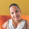 Paola Restrepo, artista que pinta con los pies. FOTO: FAISURY SÁNCHEZ
