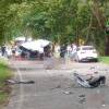 Un choque entre minivan y furgón dejío. FOTO: CORTESÍA