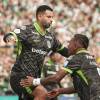 Edwin Cardona (izq.) y Alfredo Morelos (der.). FOTO: ATLÉTICO NACIONAL