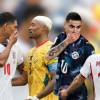De izquierda a derecha: Jude Bellingham, Jhordan Ayew, Miguel Almirón y Mul Uldur. FOTOS: TOMADAS DE ZONA CERO Y CUARTO PODER PY