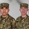 Soldados profesionales Janier David Montiel González (Izq.) y Cristian José Mendoza Ozuna (Der.) Qepd. FOTO: CORTESÍA EJÉRCITO NACIONAL