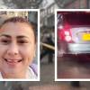 Yulixa Toloza, el carro al que la subieron, y al fondo, el centro estético. FOTOS: COLPRENSA, X @MEDICOSDECOLOMBIA Y SEMANA