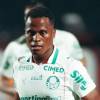 El colombiano Jhon Arias marcó y asistió en la goleada del Palmeiras al Vitória. FOTO: @JHONARIASA