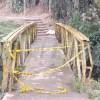 En este puente de la vereda El Progreso ocurrió el homicidio. FOTO: GUILLERMO LEÓN OSPINA MUÑOZ