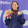 La bogotana Jazmín Pistelli Palomino fue la deportista más ganadora de estos Bolivarianos. FOTO: FECNA.