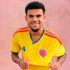 Luis Díaz fue el modelo de la nueva camiseta de la Selección Colombia para el Mundial de 2026. <b><span class="mln_small-caps_mln">/FOTO: FCF</span></b>