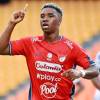 John Montaño fue el gran protagonista del DIM al anotar los 2 goles que pudieron darle el triunfo al Rojo ante Vasco da Gama. FOTO: MANUEL SALDARRIAGA