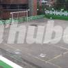 La víctima fatal estaba en las graderías de la cancha polideportiva cuando fue baleada. FOTO: GUILLERMO OSPINA MUÑOZ