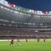 Simulación de partido entre Nacional vs. Medellín en el futuro estadio Atanasio Girardot. Estaría listo en el primer semestre de 2028. FOTO: CORTESÍA ALCALDÍA DE MEDELLÍN
