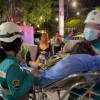 El menor fue trasladado a un centro asistencial. FOTO: CAPTURA DE VIDEO INSTAGRAM COFRADIACAMBIO