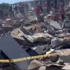 Colapso de edificio en Cali tras el terremoto. FOTO: REDES 