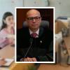 Iván Mauricio Lenis, presidente de la Corte Suprema de Justicia, reconoció que modificar la edad de jubilación tendría un costo político y social FOTOS: CANVA (FONDO) Y COLPRENSA (DETALLE)