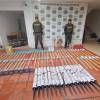Incautación de pólvora en las vías de Antioquia. FOTO: DEPARTAMENTO DE POLICÍA ANTIOQUIA