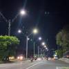 Puente Horacio Toro estrenando las luminarias. FOTO: CORTESÍA ALCALDÍA DE MEDELLÍN