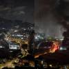 Las imágenes corresponden al incendio registrado en el sector de las bodegas en Sabaneta. FOTO: PRENSA PAISA
