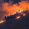 Incendio del cerro Quitasol, en Bello. FOTO: TOMADA DE X @BLUANTIOQUIA