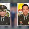 El coronel Richard Raúl Fajardo Ayala (izq.) llega a la Policía Metropolitana del Valle de Aburrá y el c<span class="mln_small-caps_mln">oronel Luis Fernando Serna Zapata (der.) al comando de Policía Antioquia. FOTOS: POLICÍA NACIONAL</span>