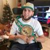 El exboxeador Prichard Colón tras quedar en silla de ruedas por una pelea hace 11 años. FOTO: REDES