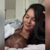 Lina Tejeiro celebró el primer mes de vida de su bebé Gael. FOTO: IG LINATEJEIRO